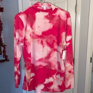 ‼️NWT Pink Tie-Die Nine West Top